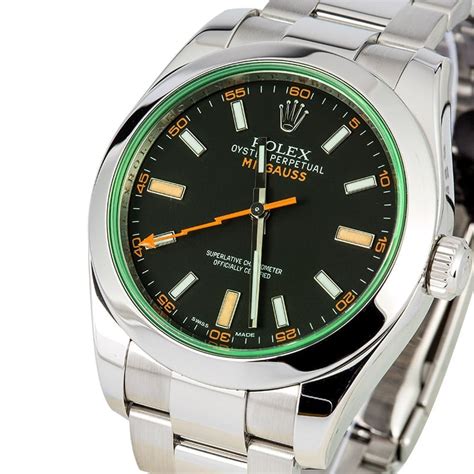 rolex green milgauss price|Rolex Milgauss gv price.